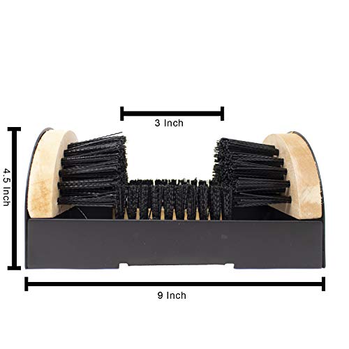 Toolman Heavy duty boot scrubber shoe cleaner scraper Mountable Boot Scrubber Buffer for Boots Shoes Sneakers Indoor Outdoor Boot brush QTH040 - Thumbnail 3