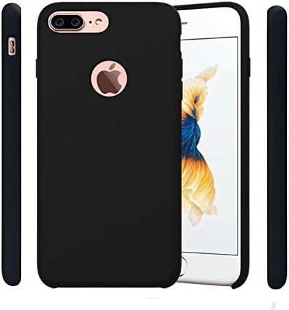 Iphone 6/6s PLUS Candy Matte Case / Liquid Silicone Rubber Case for Apple / Silicone Case For Apple Phone / Slim Fit Silicone Gel Rubber Protective Case / Apple Case for Iphone 6/6s PLUS (Black)
