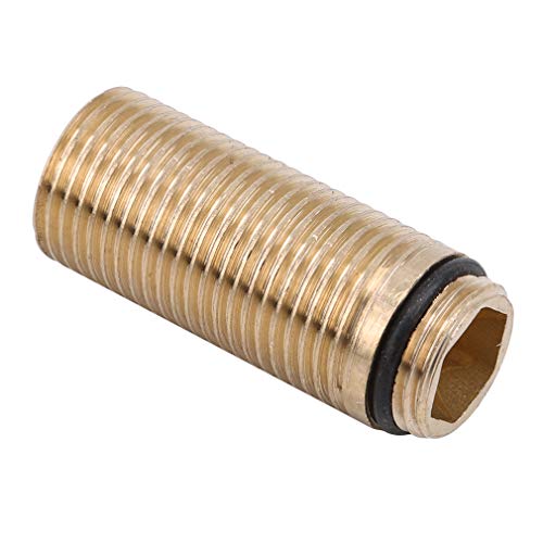 SOURBAN Faucet Pipe Fitting Garden Threaded Water Pipe Adaptor Faucet Hoses Coupling Adapter,Copper 2,3.35inch