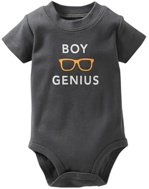 Baby Boys' Screenprint Slogan Bodysuit (Baby) - Gray - 24 Months