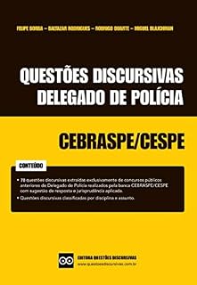 Delegado de Polícia - Provas Discursivas CESPE com Respostas - 2022: Inclui sugestão de respostas de questões discursivas de concursos públicos da banca CESPE