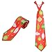 Christmas Ties for Men, Fascigirl 4pcs Novelty Soft Polyester Xmas Printed Neckties for Men Boys Festival Theme Ties Red Blue Snowman Green Christmas Tree Neckties