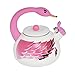 HOME-X Pink Flamingo Whistling Tea Kettle, Animal Teapot, Kitchen Accessories and Décor