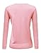 Basic Solid Round Neck Sweater Cardigan with Various Colors Lightpink Size M