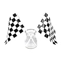 Fun Central BC765 Plastic Racing Flags