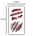 10pcs Fake Bloody Wound Stitch Scar Scab Waterproof Temporary Tattoo Sticker Halloween Masquerade Prank Makeup Props (10pcs S165)