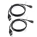 2-PACK Fitbit HR Charging Cable With Screen Protector Extra Long (3.3ft), TUSITA Replacement USB Charge Charger Wire cord For Fi