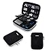 BAGSMART Portable Shockproof EVA Hard Drive Case Travel Electronic Organizer for Cables, Charger, USB, Black