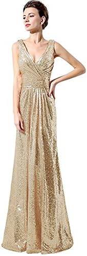 Lanier Gold Sequins Bridesmaid Dresses Formal Evening Gowns