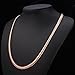 U7 Snake Chain for Women Men|Personalized 6MM Thick Flat Link Neck Jewelry Chunky Hip Hop Necklace 22 Inch