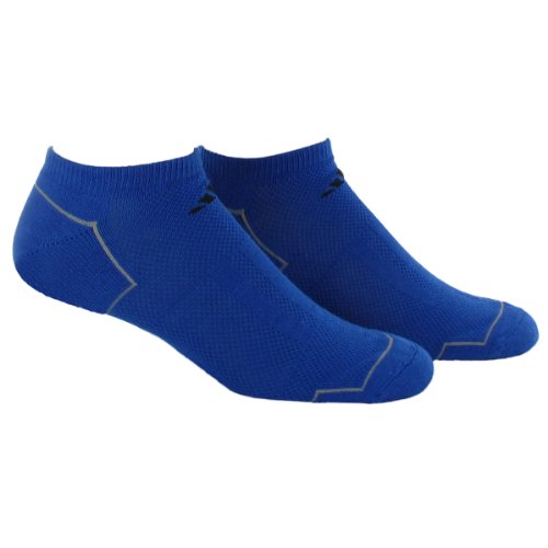 adidas Men's ClimaCool II No Show Sock (Pack of 2), High Res Blue/Aluminum 2/Black, One Size, Fit's Shoe Size 6-12