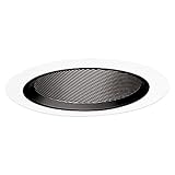 Halo Recessed 498P 6-Inch Baffle Slope Ceiling Trim with Black Coilex