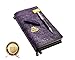 Refillable Handmade Traveler's Notebook, Leather Travel Journal Vintage Notebook with Ballpoint Pen for Men & Women, Perfect for Writing, Gifts, Travelers, Standard Size 8.5