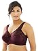 Glamorise Women's Plus Size Magic Lift Full-Figure Support Bra #1000, Burgundy, 36F