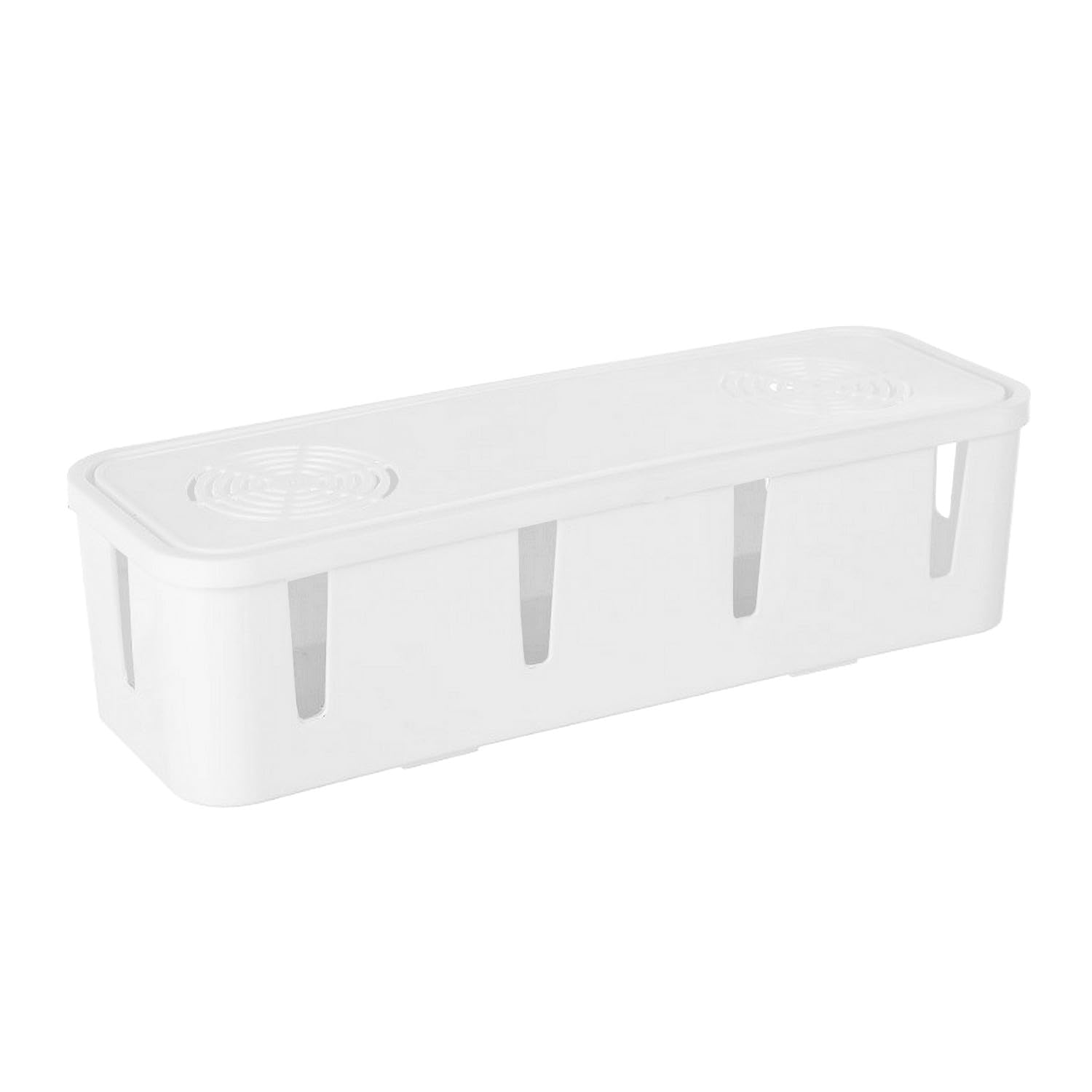 D.RECT Cable Management Box for Cable Management Storage Box for Cable Management Aesthetic White