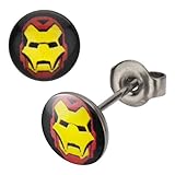 Marvel Comics Iron Man 316L Surgical Steel Stud Earrings