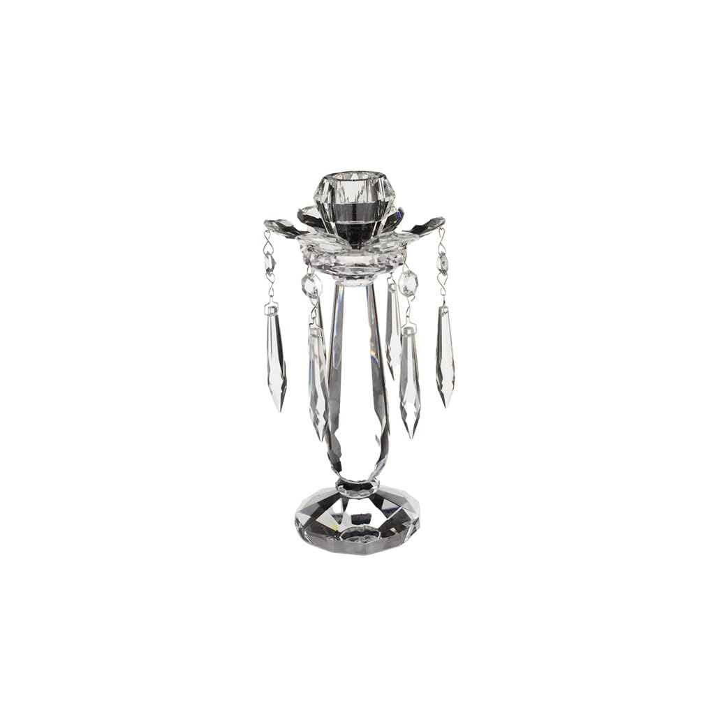 Villeroy & Boch Retro Accessories Large Candlestick, 28 cm, Glass, Transparent