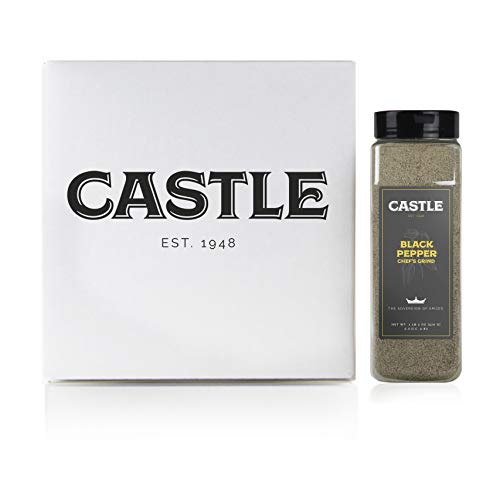 Castle Foods | BLACK PEPPER CHEF'S GRIND, 18 oz Premium Restaurant Quality