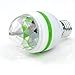 LED Rotating Disco Light Bulb E27 3W Auto Rotating RGB Disco Ball Lamps Rotating Light Party Lights, Strobe Light, 3W LED Bulb for Stage Xmas DJ Bar Karaoke Xmas Wedding Show Club Pub