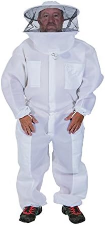 Pigeon Mountain Trading Company New Ventilated Master Beekeeper Suit with Round Hood for Beekeeping (X-large)