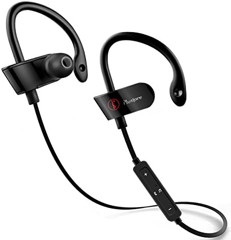 Plustore Bluetooth Headphones Hi-Fi Stereo Wireless Headsets with In Ear Earbuds and Noise Cancelling Sweatproof Bluetooth Earbuds with Mic