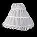 WINOMO Girls' Skirt Petticoat Half Slip Flower Girl Crinoline Skirt,White,Universal