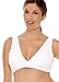 Lamaze Maternity Women's Cotton Spandex Sleep Bra for Nursing and Maternity, White, X-Large