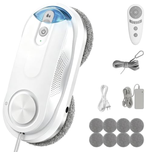 Robot de limpieza de ventanas KKI, para ventanas de gran altura en el exterior/interior, tanque de 85 ml, X3