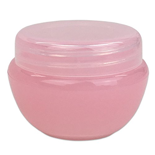 Beauticom 48 Pieces 10G/10ML High Quality Pink Frosted Container Jars with Inner Liner for Hoemmade Moisturizers, Lotions, Skin Care Products - BPA Free
