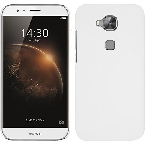 Hardcase for Huawei G8 - rubberized white - Cover PhoneNatic + protective foils
