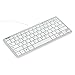 iKKEGOL USB Slim Mini Wired 78 Key Small Super Thin Compact Keyboard for Desktop Laptop PC Win 7 Mac (White)