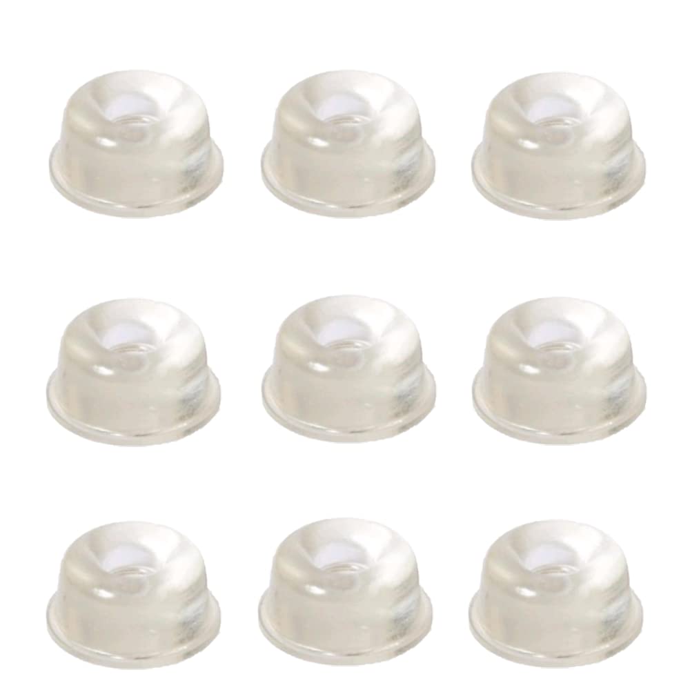Bumpers in Transparent Silicone, Diameter 22 mm Thickness 10 mm, Bumper for Doors, Furniture, Drawers, Cabinet, Windows - 9 Pcs