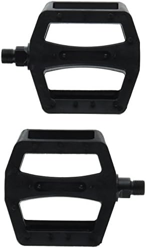 Big Roc 57PCK745BK Bike Pedal, 100 x 105mm, 9/16" Black Steel Nylon