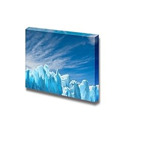 Canvas Prints Wall Art - Perito Moreno Glacier, Patagonia, Argentina. (ice, Iceberg) | Modern Wall Decor/Home Decoration Stretched Gallery Canvas Wrap Giclee Print. Ready to Hang - 12" x 18"