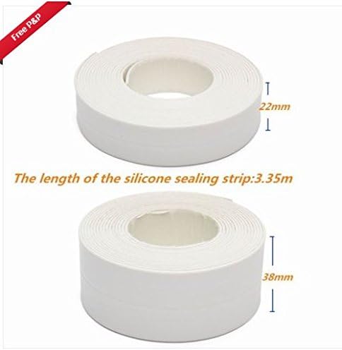 GOTOTOP 3.2M PVC Waterproof Self Adhesive Sealing Strip for Kitchen Sink Bathroom Shower Bath Floor Wall Edge Protect (22 mm x 3.2 m Grey) - Image 5