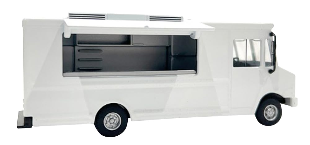 Photo 1 of ?????????(Tiger Wash) American Diorama AD-70200MJ 1/64 Food Truck, Plain White, Assembled