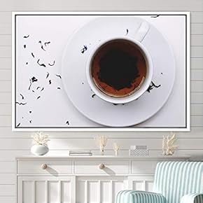 signwin Framed Canvas Wall Art Cup of Tea...