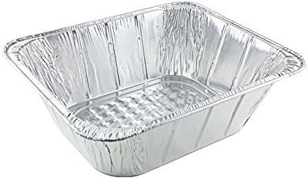 Aluminum Disposable Steam Table Pan, Half-Size, Extra Deep, 4-3/16" Pan Depth Pack of 10
