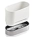 KOHLER KOHG9 6378-0 Kitchen Dish Brush Holder, Sink Caddy, Silicone and Stainless Steel, White