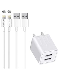 WELAKER - Cable de carga rápida de nailon trenzado de 5.9 ft, conector de sincronización de datos de alta velocidad compatible con teléfono