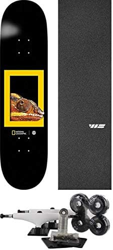 Element Skateboards NAT Geo Dragon Skateboard Deck - 8.2" x 32.2" with Components - Bundle of 7 Items