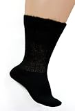 Wide Fit Crew Length Socks In Your Choice of Black, Dark Navy or Stone