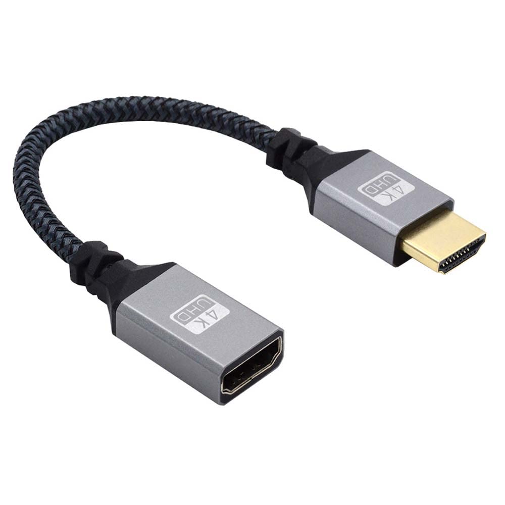 cablecc HDMI 1.4 Type A Extension Cable Male to A Female Straight 90 Degree Connector Support HDTV 4K 60hz 3D
