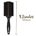 Xtava 44mm Natural Double Bristle Hair Brush - Volumizing and Detangling Blow Dryer Round Brush with Soft Boar Bristle - Professional Blow Drying Hair Brushes for Women with Fine Thick or Curly Hair