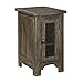 Signature Design by Ashley Danell Ridge Rustic Chair Side End Table with Double Cabinet Doors and 1 Storage Shelf, Brown