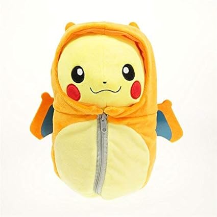 HT TOYS Pikachu Cosplay Pikachu Baby Cotton Stuffed Soft Toy, Plush Toy for Kids 20cm