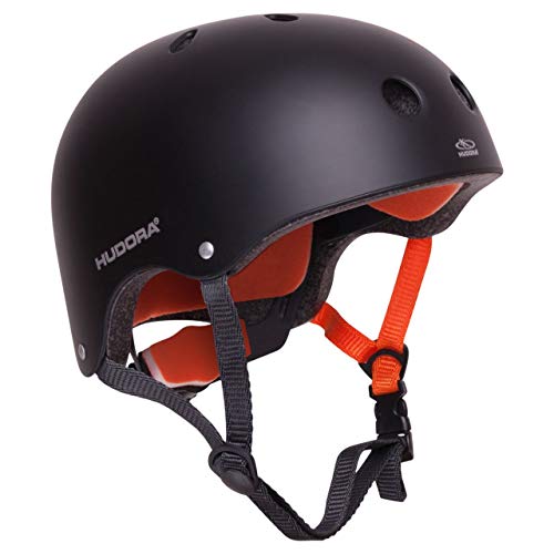 HUDORA 84103 Skateboard, Scooter, Bicycle Helmet, Anthracite, Size 51-55