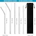 Metal Straws Stainless Steel Straws,Set of 8 10.5