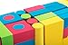 Teeny Toyz, Soft Foam Building Blocks ~100 Pieces ~Non Toxic, Creative, Educational, Water-Proof, with Zippered Carry Bag (Bold)