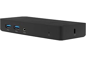 VisionTek VT1100 USB Docking Station - 1x HDMI, 1x DP, 1x VGA, 3X USB Ports, Audio, Ethernet for Windows
